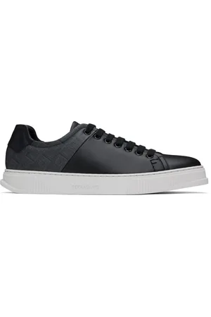 Salvatore Ferragamo Black Low Top Sneakers