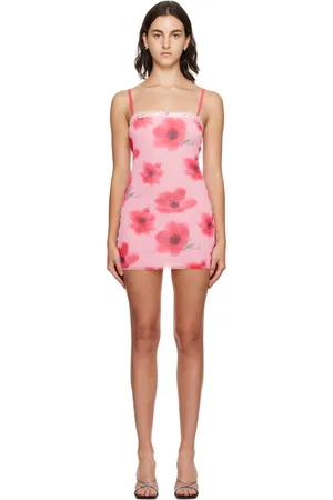 DANIELLE GUIZIO Pink Floral Minidress
