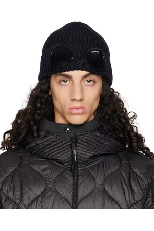 C.P. Company Navy Goggle Beanie