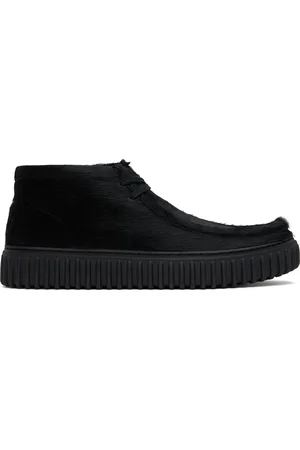 MARTINE ROSE Black Clarks Edition Torhill Desert Boots