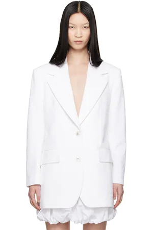 Dolce & Gabbana White Single-Breasted Blazer