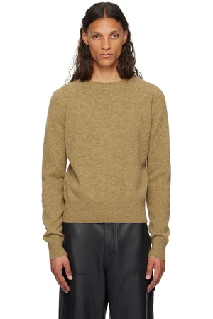 DRIES VAN NOTEN Tan Merino Wool Sweater