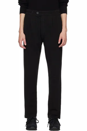 Les Tien Black Button-Fly Trousers