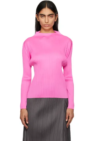PLEATS PLEASE ISSEY MIYAKE Pink Monthly Colors October Turtleneck