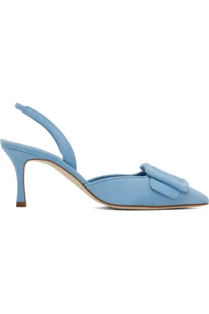 Manolo Blahnik Blue Maysli Heels