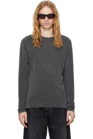 mfpen Gray Tencel LS T-Shirt