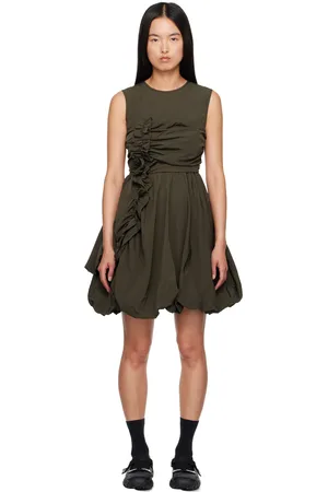 Cecilie Bahnsen Green Olivia Minidress