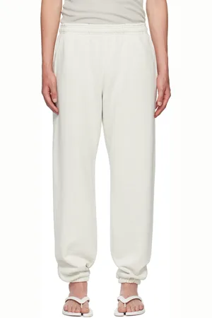 Entire Studios Off-White Straight-Leg Sweatpants