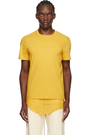 Rick Owens Yellow Porterville Short Level T-Shirt