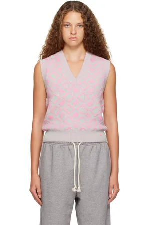Acne Studios Pink & Green Graphic Vest