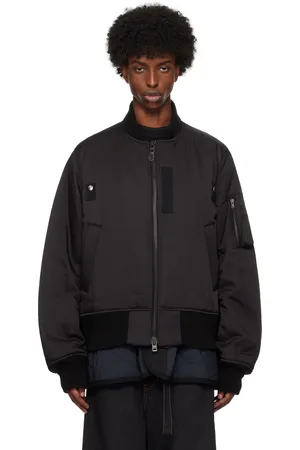 SACAI Black SPIEWAK Edition Gabardine Bomber Jacket