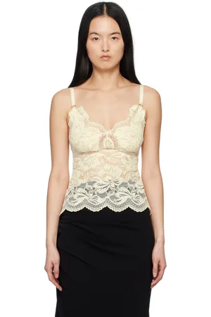 Paco rabanne Off-White Lace Camisole