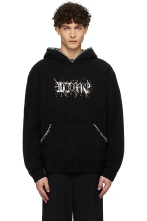 DIME Black Hardcore Wool Hoodie