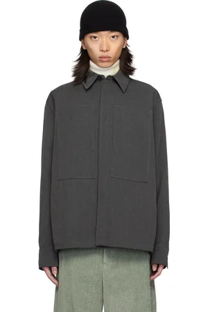Jil Sander Gray Virgin Wool Shirt