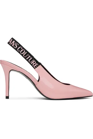 VERSACE Pink Scarlett Slingback Mid Heels