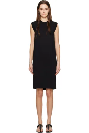 Totême Black Pocket Midi Dress