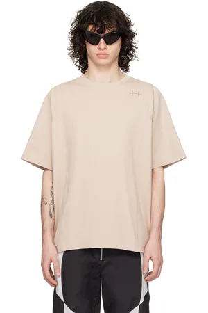 HELIOT EMIL Beige Plicate T-Shirt