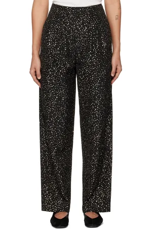 BODE Black Glitter Murray Trousers