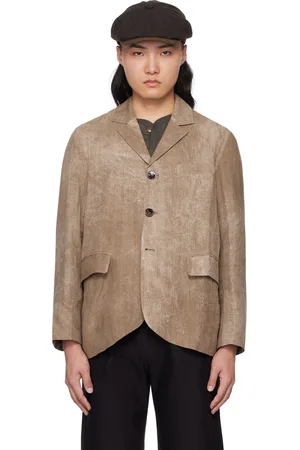 Aviva Jifei Xue Brown Three-Button Blazer