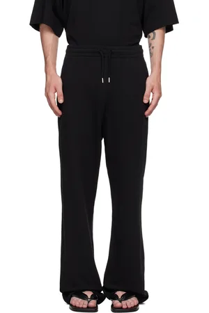 DRIES VAN NOTEN Black Straight Sweatpants