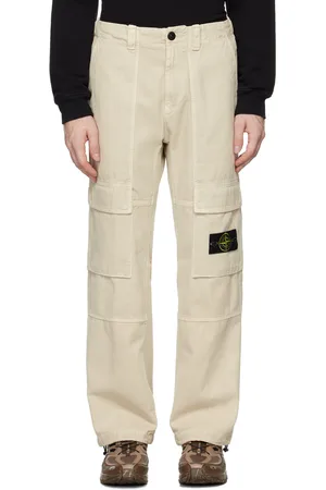 Stone Island Beige Relaxed-Fit Cargo Pants
