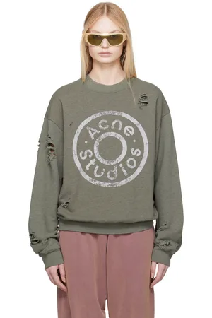 Acne Studios Khaki Printed Logo Sweatshirt