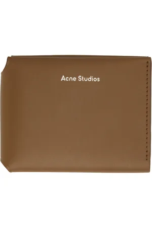 Acne Studios Brown Folded Card Wallet