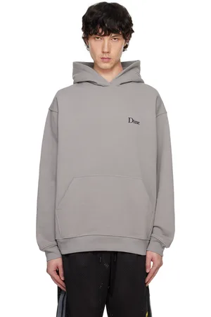 DIME Gray Classic Small Logo Hoodie