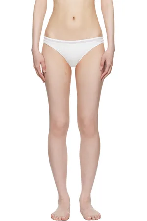 La Perla White Paneled Bikini Bottom