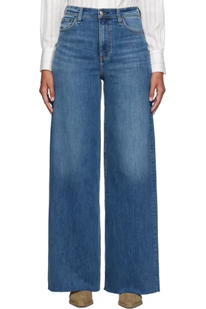 RAG&BONE Blue Flexi Sofie Wide-Leg Jeans