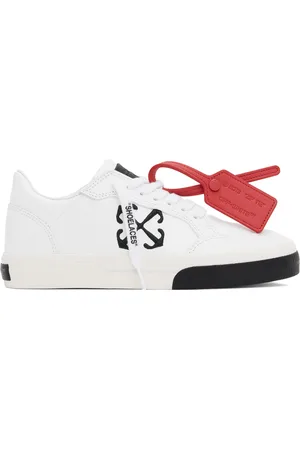 OFF-WHITE White New Low Vulcanized Leather Sneakers
