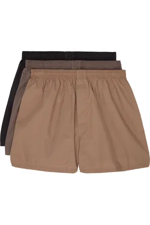 SKIMS Three-Pack Multicolor Cotton Poplin Boxers