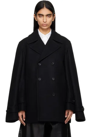 Comme des Garçons Black Wool Short Beaver Jacket