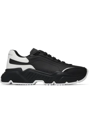 Dolce & Gabbana Black & White Daymaster Nappa Calfskin Sneakers