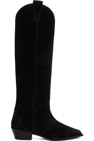 Aeyde Aruna Suede Cowboy Tall Boots