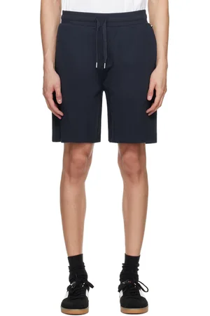 HUGO BOSS Navy Double Monogram Shorts
