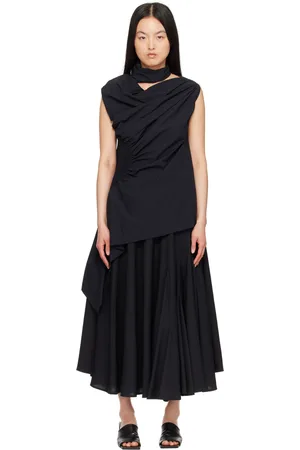 Issey Miyake Black Eye of the Bean Minidress