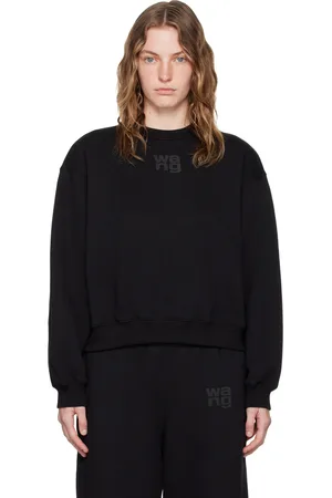 Alexander Wang Black Bonded Puff Logo Sweatshirt