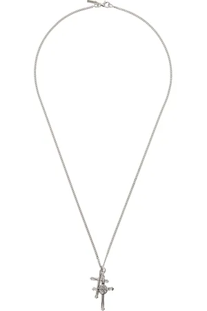 EMANUELE BICOCCHI Large Double Cross Necklace