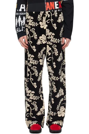 Marine Serre Black Jacquard Sweatpants