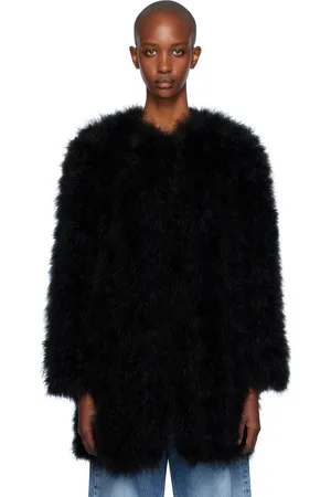 YVES SALOMON Black Feather Jacket
