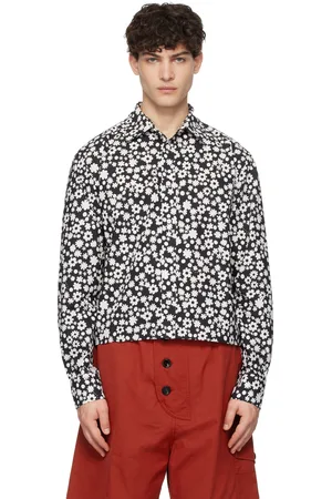 Marni Black Pop Fields Long Sleeve Shirt