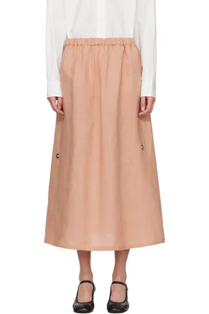 Baserange Pink Ponte Maxi Skirt