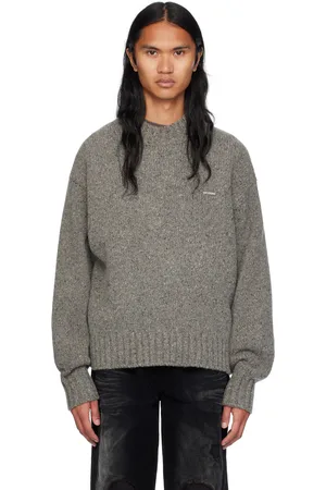 We11 Done Gray Chunky Sweater