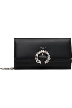 Jimmy Choo Black Wallet/Chain Bag