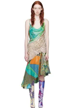 Conner Ives Multicolor Sexy Fish Midi Dress