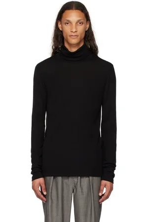 Rohe Black Fine Merino Wool Turtleneck