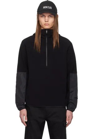 Moncler Black Half-Zip Hoodie