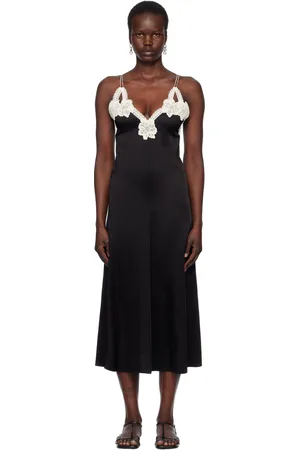 Jil Sander Black Long Slip Dress