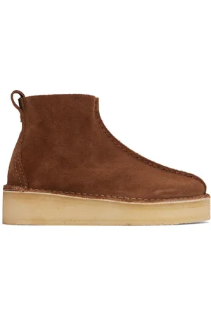 Clarks Brown Trek Wedge Boots